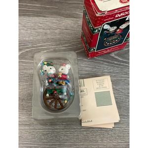 Vintage Enesco treasury rounding up Christmas together ornament